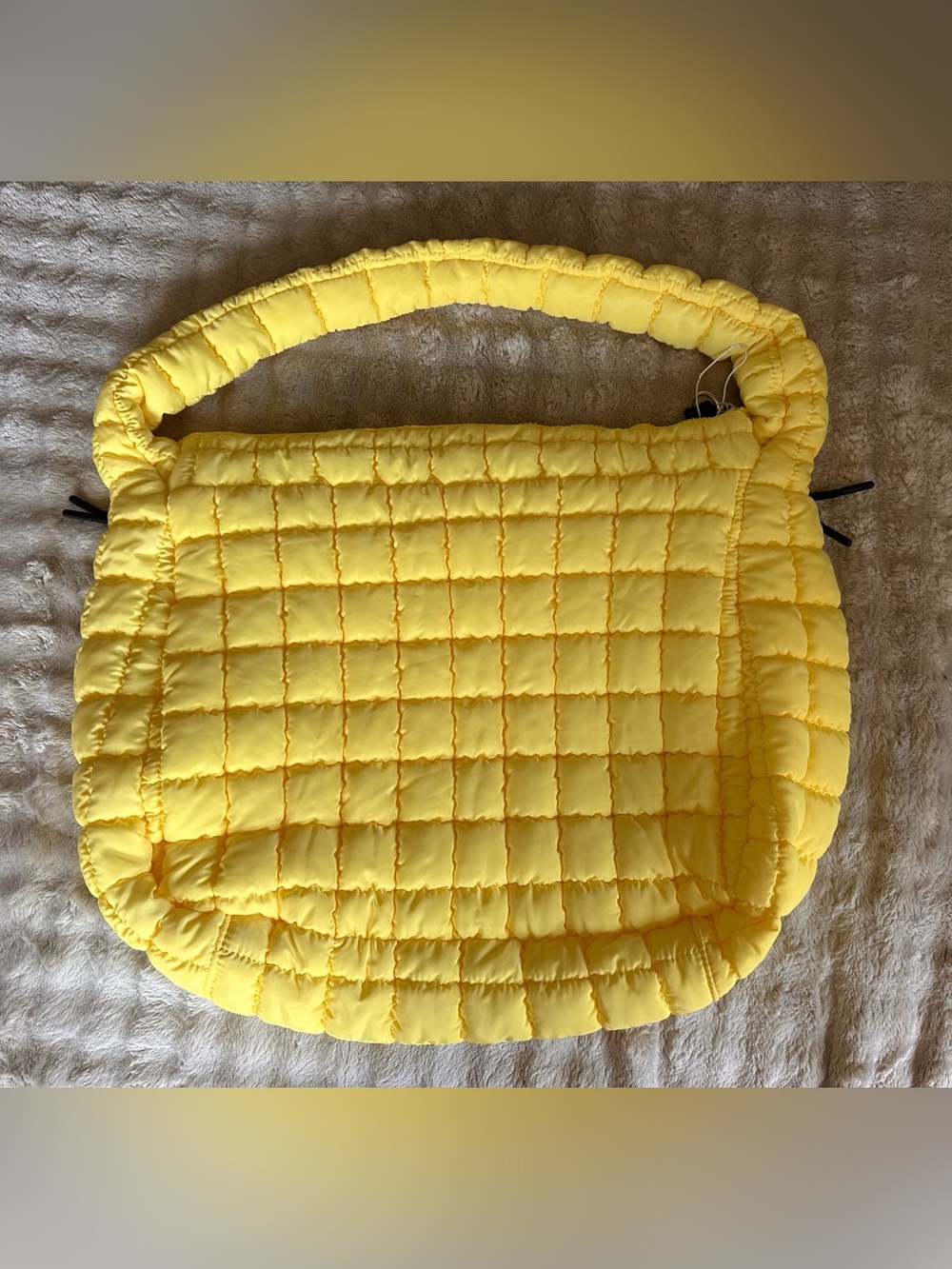 EUC FREE PEOPLE FP Movement Quilted Carryall Sun Yellow - Picture 5 of 9